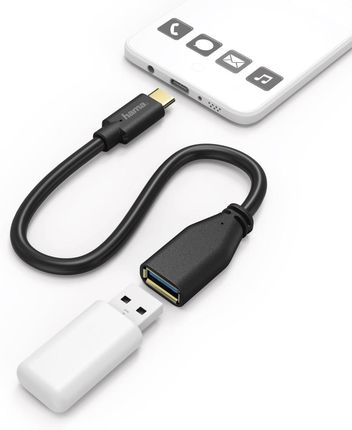 Hama Kabel OTG USB 3.0 A Gniazdo/USB Type-C Wtyk (178258)