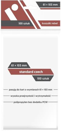 Rebel koszulki Standard Czech 61x103mm 100szt.