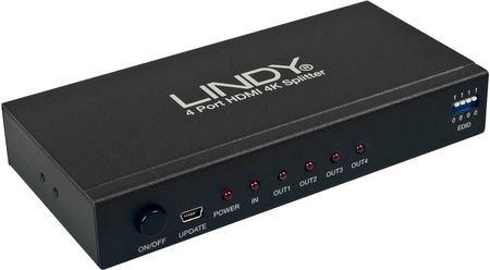 Lindy Splitter HDMI 4K UHD 4-portowy 1xIN 4xOUT (38159)