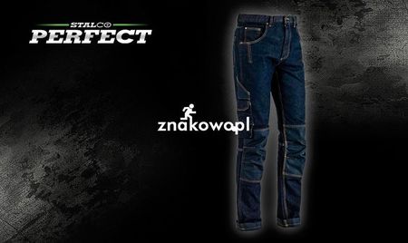 STALCO Spodnie robocze jeans z wzmocnieniami na kolanach (S78196)