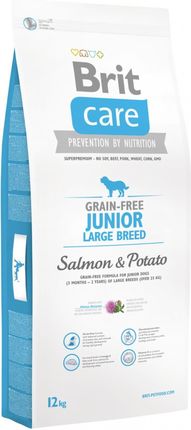 Brit Care Grain Free Junior Large Salmon&Potato 12Kg
