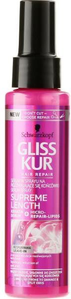 Schwarzkopf Gliss Kur Hair Repair Supreme Length Serum do włosów długich 100ml 