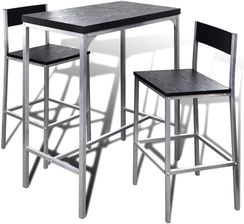 vidaXL Wysoki stolik kuchenny + krzesła - Stoły z krzesłami