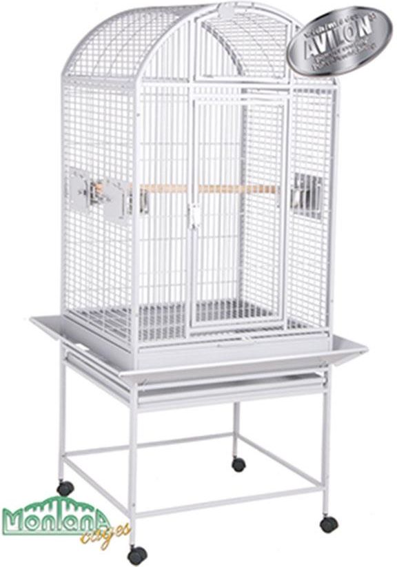 Montana Cages Finca Dome Voliere - Platinum Vogelkäfig Für Sittiche & Papageien