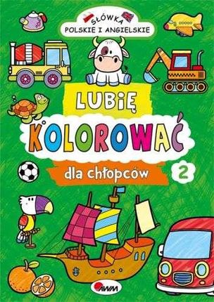 Lubię Kolorować Dla Chłopców Słówka Polskie I Angielskie - Piotr Kozera