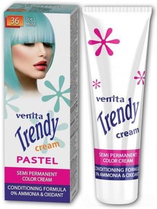 Venita Trendy Cream Pastel Krem do koloryzacji włosów 36 Mroźna Mięta 75ml