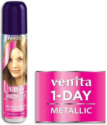 Venita 1-DAY Spray koloryzujący do włosów 04 Pink 50ml