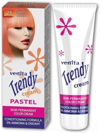 Venita Trendy Cream Pastel Krem do koloryzacji włosów 23 Słodka Morela 75ml
