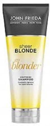 John Frieda Sheer Blonde Go Blonder Szampon rozjaśniający z rumiakiem i cytrusami włosy blond 250ml