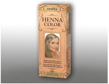 Venita HENNA COLOR Balsam koloryzujący z ekstraktem z henny TUBA 111 Naturalny Blond 75ml