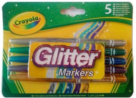 Crayola Markery Brokatowe 5 Kolorów