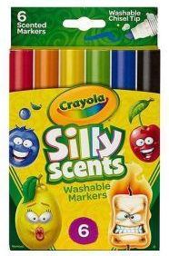 Crayola Markery Silly Scents 6 Kolorów