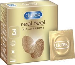Zdjęcie Durex prezerwatywy Real Feel Ultra Smooth dodatkowo nawilżane 3 szt. - Mrągowo