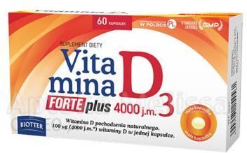 Biotter Vitamina D3 Forte Plus 4000 Jm 60 Kaps