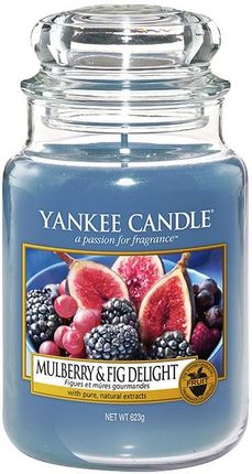 Yankee Candle Large Jar duża świeczka zapachowa Mulberry & Fig Delight 623g