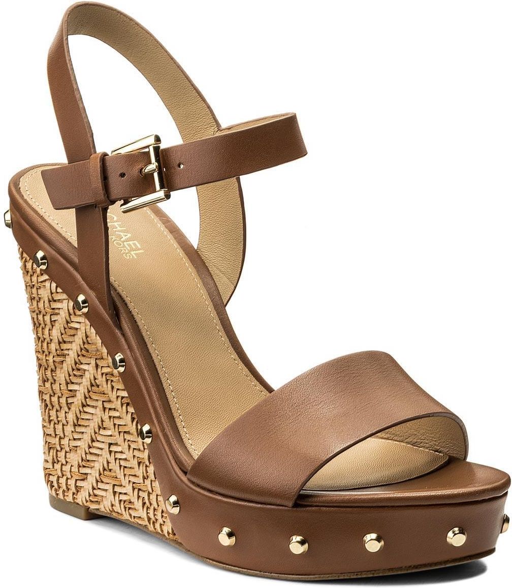 michael kors ellen leather wedge