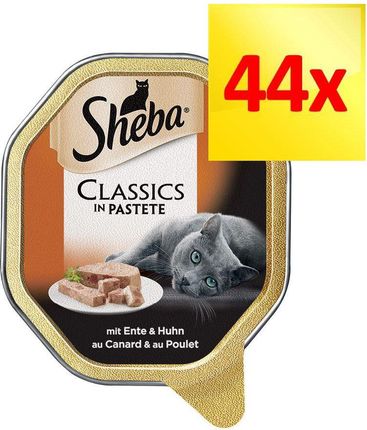 Sheba tacki Classics in Pastete kaczka i kurczak 44x85g 