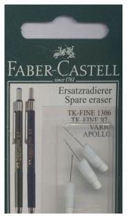 Faber Castell Zapasowe Gumki Do Ołówków Tk-Fine 3 Sztuki