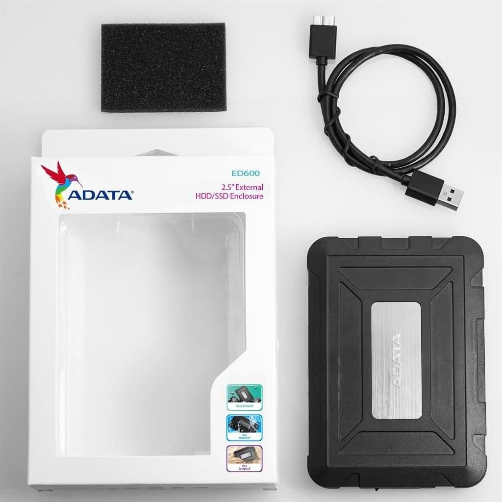 Adata Obudowa Zewnętrzna Ed600 Usb3.1 (Aed600U31Cbk) - zdjęcie 1 Adata Obudowa Zewnętrzna Ed600 Usb3.1 (Aed600U31Cbk)