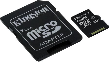 Kingston microSDXC 64GB Canvas Select C10 UHS-I (SDCS64GB)