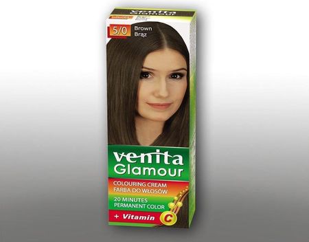 Venita Farba do włosów GLAMOUR 5/0 brąz