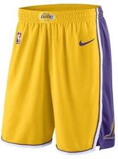 Nike Spodenki męskie NBA Los Angeles Lakers Icon Edition Swingman żółty 866823728 - zdjęcie 1