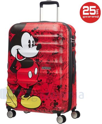 Średnia walizka SAMSONITE AT MICKEY COMICS RED 85670 Czerwona - czerwony