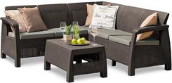 Zdjęcie CURVER Narożnik ogrodowy CORFU RELAX SET Brown - Warszawa