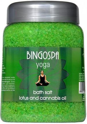 BINGOSPA Sól Do Kąpieli Yoga Lotos I Olej Cannabis 850 g