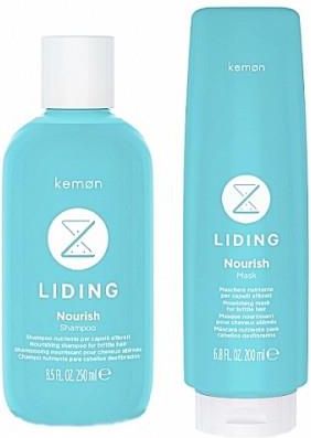 Kemon Liding Nourish szampon 250ml + maska suche włosy 200ml