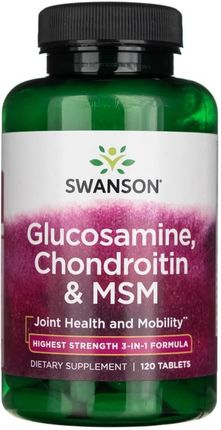 Swanson Glucosamine, Chondroitin & Msm 120 Tabl