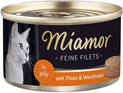 MIAMOR Feine Filets filety mięsne smak tuńczyk z jajami przepiórki 100g