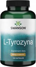 Swanson L Tyrosine 500Mg 100 Kaps - Aminokwasy i glutaminy