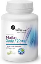 Zdjęcie Aliness Maślan Sodu 720mg Kwas Masłowy 170mg 100kaps. - Trzcińsko-Zdrój