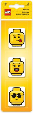 Lego Zestaw Szkolny Gumki Do Ścierania Emoji 3Szt