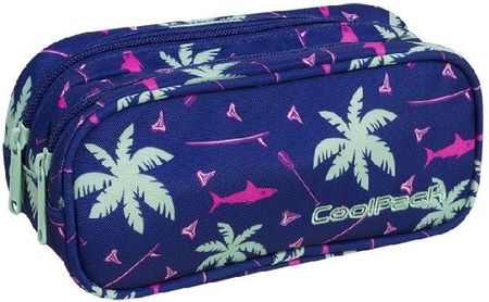 Coolpack Piórnik szkolny dwukomorowy Clever Pink Sharks 86950CP nr A264