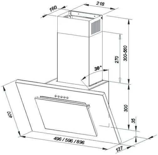 фото Витяжка похила Maan Vertical P 2 50 White 3