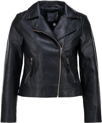 Dorothy Perkins Petite BIKER Kurtka ze skóry ekologicznej black