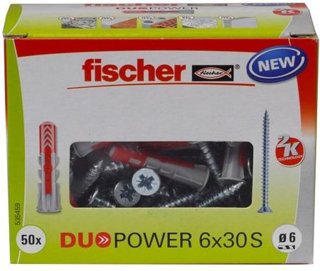 Fischer Kołek Uniwersalny Duopower 6X30 Z Wkrętem 50 Szt.