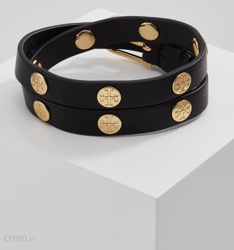 Tory Burch Double Wrap Logo Stud Bracelet Bransoletka Black Goldcoloured  11165816 - Ceny i opinie 