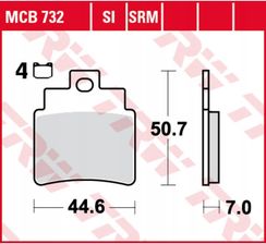Zdjęcie TRW Klocki hamulcowe - komplet MCB732SI - Tyczyn