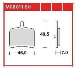 Zdjęcie TRW Klocki hamulcowe - komplet MCB811SH - Wolbórz