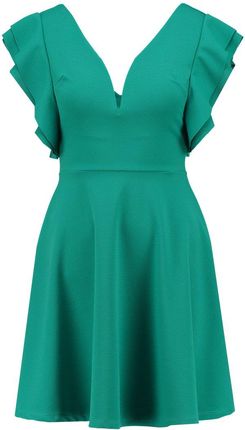 green emerald velvet dress Ellie Wilde 34044 Bright Green Sweetheart Satin A-Line Dress – Formalwear  Outlet main image 1