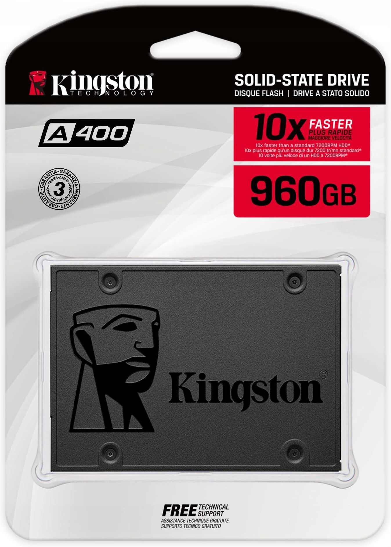 ② NOUVEAU 1x SSD Kingston A400 960 Go (1 To) SATA-600 2,5 inch