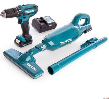 Makita Zestaw Combo Wkrętarka Hp331D + Odkurzacz Hp331D+Cl106Fd+Clx214X1