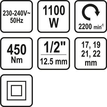 Sthor Elektryczny Klucz Udarowy 12