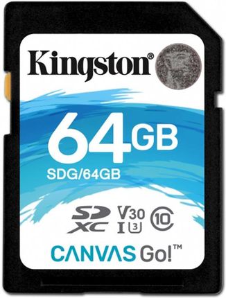 Kingston SDXC 64GB Canvas Go! C10 UHS-I U3 (SDG64GB)