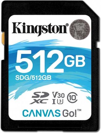 Kingston SDXC 512GB Canvas Go! C10 UHS-I U3 (SDG512GB)