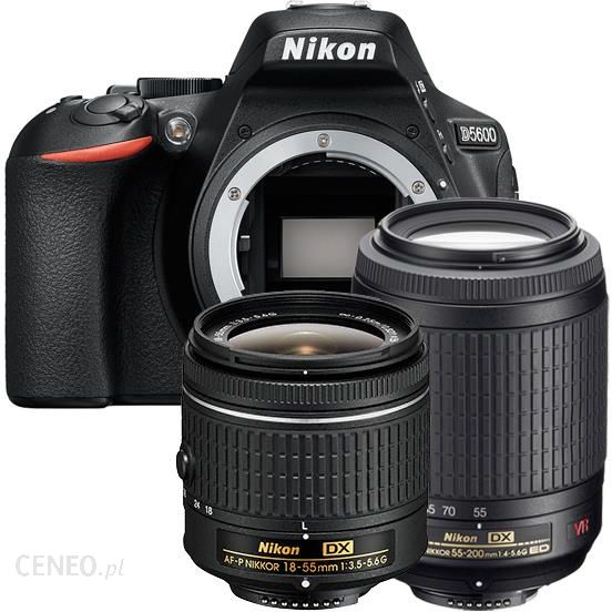  Nikon D5600 Czarny + 18-55mm + 55-200mm