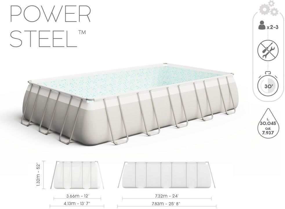 Bestway Basen Stelażowy 732x366x132 56475 - zdjęcie 6 Bestway Basen Stelażowy 732x366x132 56475